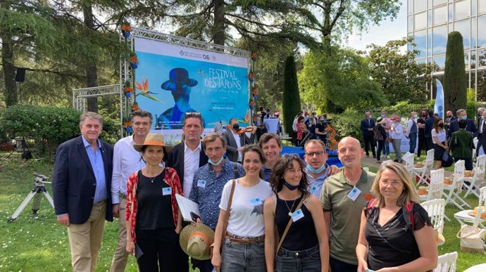 Le jury pro à Cadam Nice. Sur la photo : Laurent Bizot, Claire Monot, Pierre Jourcin, Frédéric Trifilio, James Basson, Gwenaëlle Charrier, Laurent Gras, Laura Boursel, Boris Lesné et Julie.